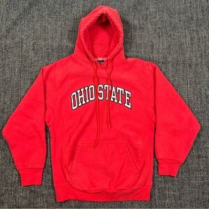 Unisex Steve & Barry's Vintage Ohio State Red Hoodie